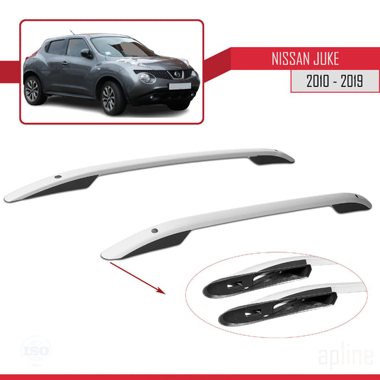 Kompatibel mit Nissan Juke (F15) 2010-2019 (Kurzer Radstand L1/H1) Dachreling Dachträger Gepäckträger (Klebemodell) Grau