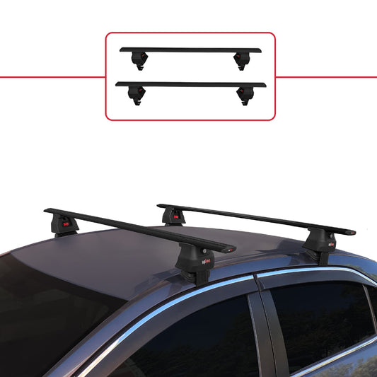 Kompatibel mit Toyota Corolla 11 (E180) 2013-2018 ACE-4 Relingträger Dachträger Auto Gepäckträger Schwarz Aluminium 2 Stangen