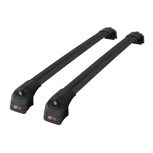 Kompatibel mit Jeep Grand Cherokee 4 (WK2) 2011-2020 ACE-2 Relingträger Dachträger Auto Gepäckträger Schwarz Aluminium 2 Stangen