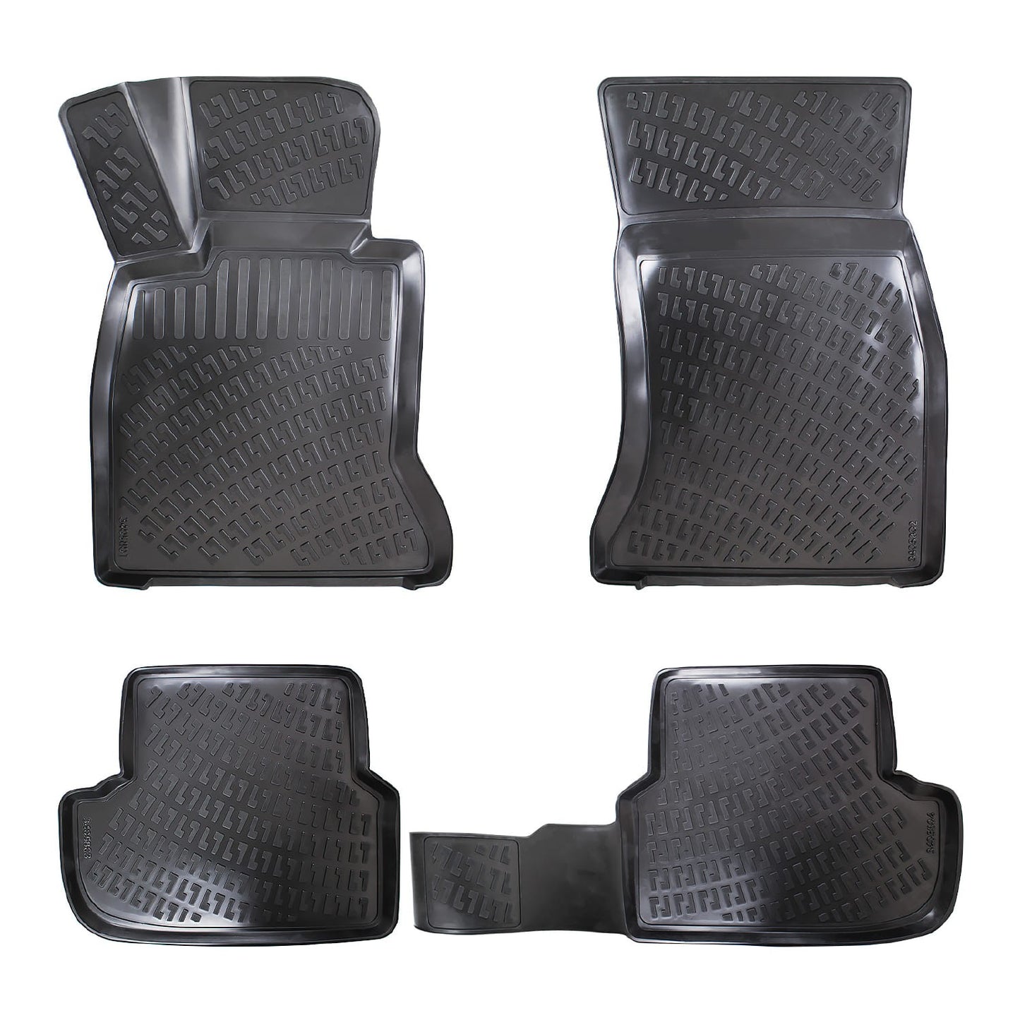 Compatible avec BMW Série 5 (G30) 2017-2023 4D Tapis de Voiture Noir