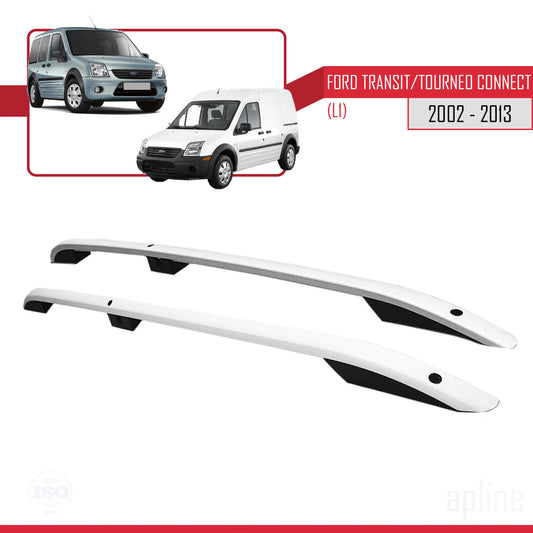 Kompatibel mit Ford Transit/Tourneo Connect 2002–2013 (kurzer Radstand L1/H1) Dachreling, Dachgepäckträger, Grau