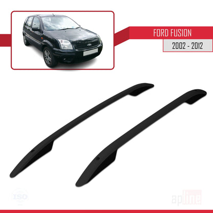 Passend für Ford Fusion 2002–2012 (kurzer Radstand L1/H1) Dachreling/Dachträger (Klebemodell), Schwarz