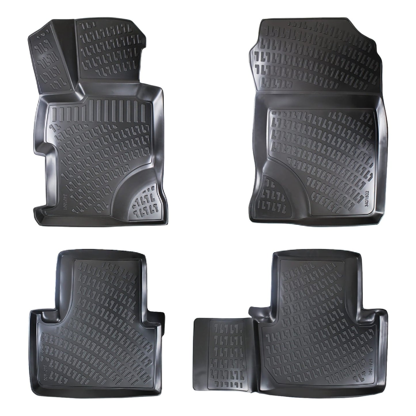 Compatible avec Honda Civic 9 (FB) Berline 2012-2015 4D Tapis de Voiture Noir