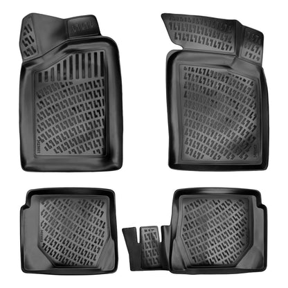 Compatible avec Renault Megane 1995-2001 4D Tapis de Voiture Noir