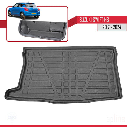 Tapis de Coffre pour Suzuki Swift Hayon 2017-2024 NOIR