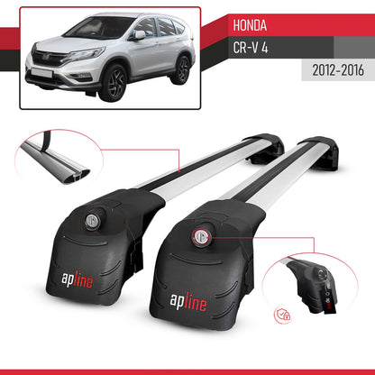 Kompatibel mit Honda CR-V 4 2012-2016 ACE-2 Relingträger Dachträger Auto Gepäckträger Grau Aluminium 2 Stangen