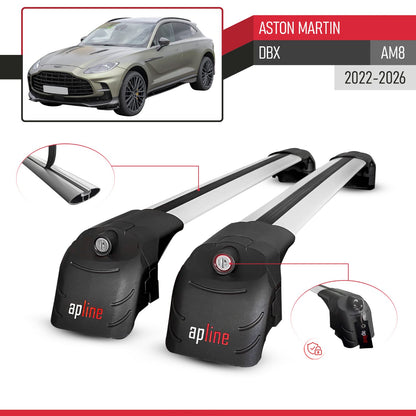 Kompatibel mit Aston Martin (DBX707) 2022-2025 ACE-2 Relingträger Dachträger Auto Gepäckträger Grau Aluminium 2 Stangen