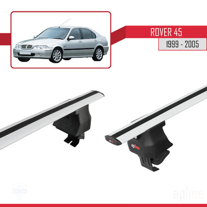 Compatible avec Rover 45 1999-2005 ACE-4 Barres de Toit Railing Porte-Bagages de Voiture Gris Aluminium 2 Barres