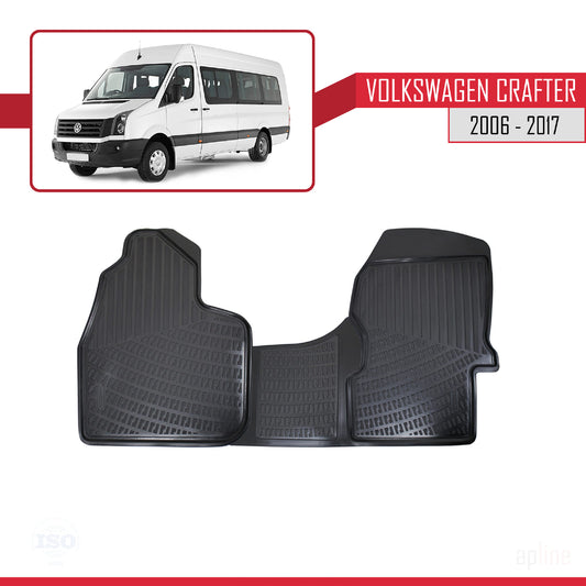 Kompatibel mit Volkswagen Crafter 2006-2017 4D Gummimatten Schwarz