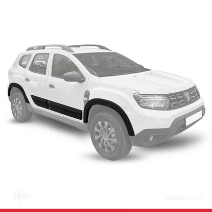 Kompatibel mit Dacia Duster 2018-2024 Radlaufschutz Stoßfängerschutz Kotflügel und Bodyguard Seitenschutz Auto Karosserieschutz Kit SCHWARZ