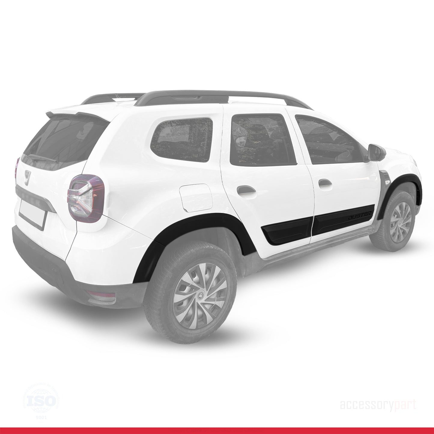 Kompatibel mit Dacia Duster 2018-2024 Radlaufschutz Stoßfängerschutz Kotflügel und Bodyguard Seitenschutz Auto Karosserieschutz Kit SCHWARZ