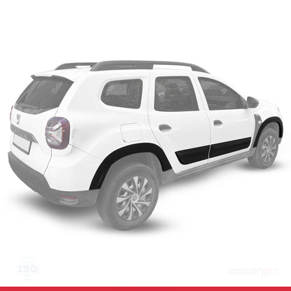 Kompatibel mit Dacia Duster 2018-2024 Radlaufschutz Stoßfängerschutz Kotflügel und Bodyguard Seitenschutz Auto Karosserieschutz Kit SCHWARZ