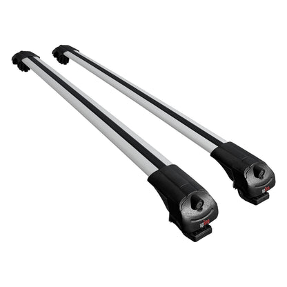 Compatible with Nissan NP300 (D23) 2015-2021 ACE-1 Car Roof Rack Cross Bar Grey Aluminium 2 Bars