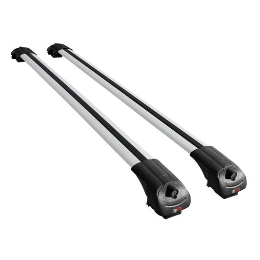 Compatible avec Volkswagen Caddy 3 (SA) 2015-2019 ACE-1 Barres de Toit Railing Porte-Bagages de Voiture Gris Aluminium 2 Barres