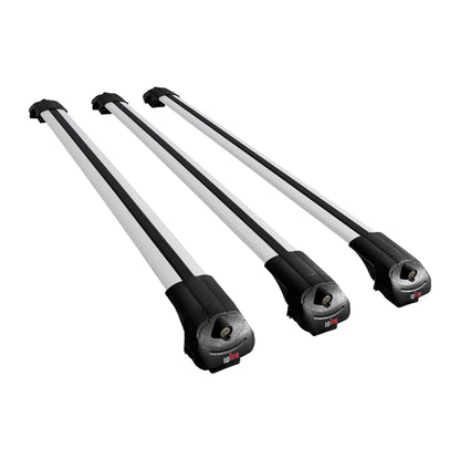 Compatible with Hyundai Santa Fe (SM) 2001-2006 ACE-1 Car Roof Rack Cross Bar Grey Aluminium 3 Bars