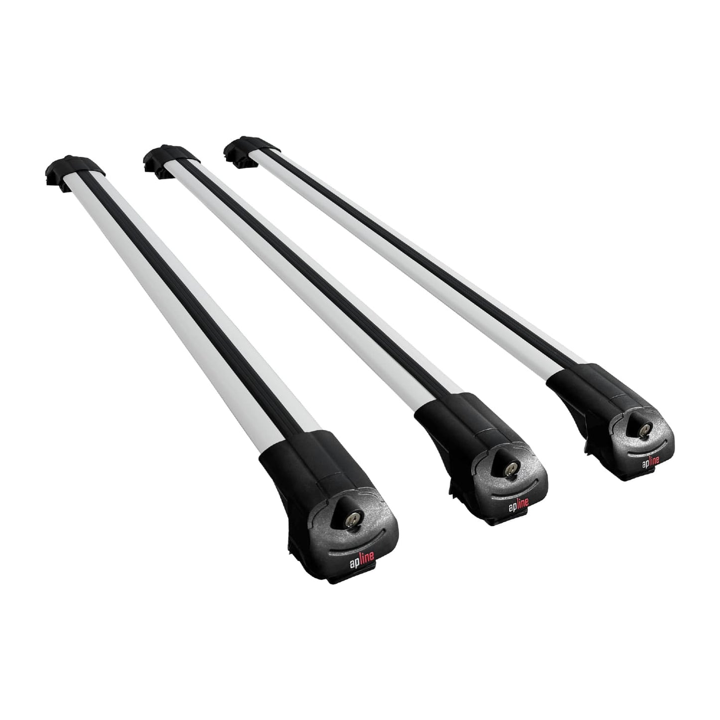 Compatible with Mercedes GLB Class (X247) 2020-2025 ACE-1 Car Roof Rack Cross Bar Grey Aluminium 3 Bars