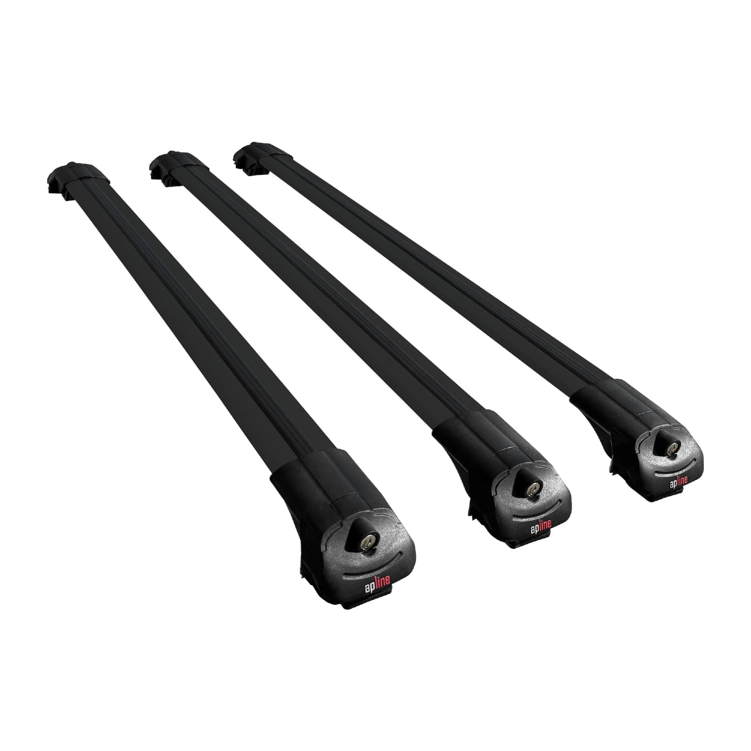 Compatible avec Suzuki Ignis 2016-2024 ACE-1 Barres de Toit Railing Porte-Bagages de Voiture Noir Aluminium 3 Barres