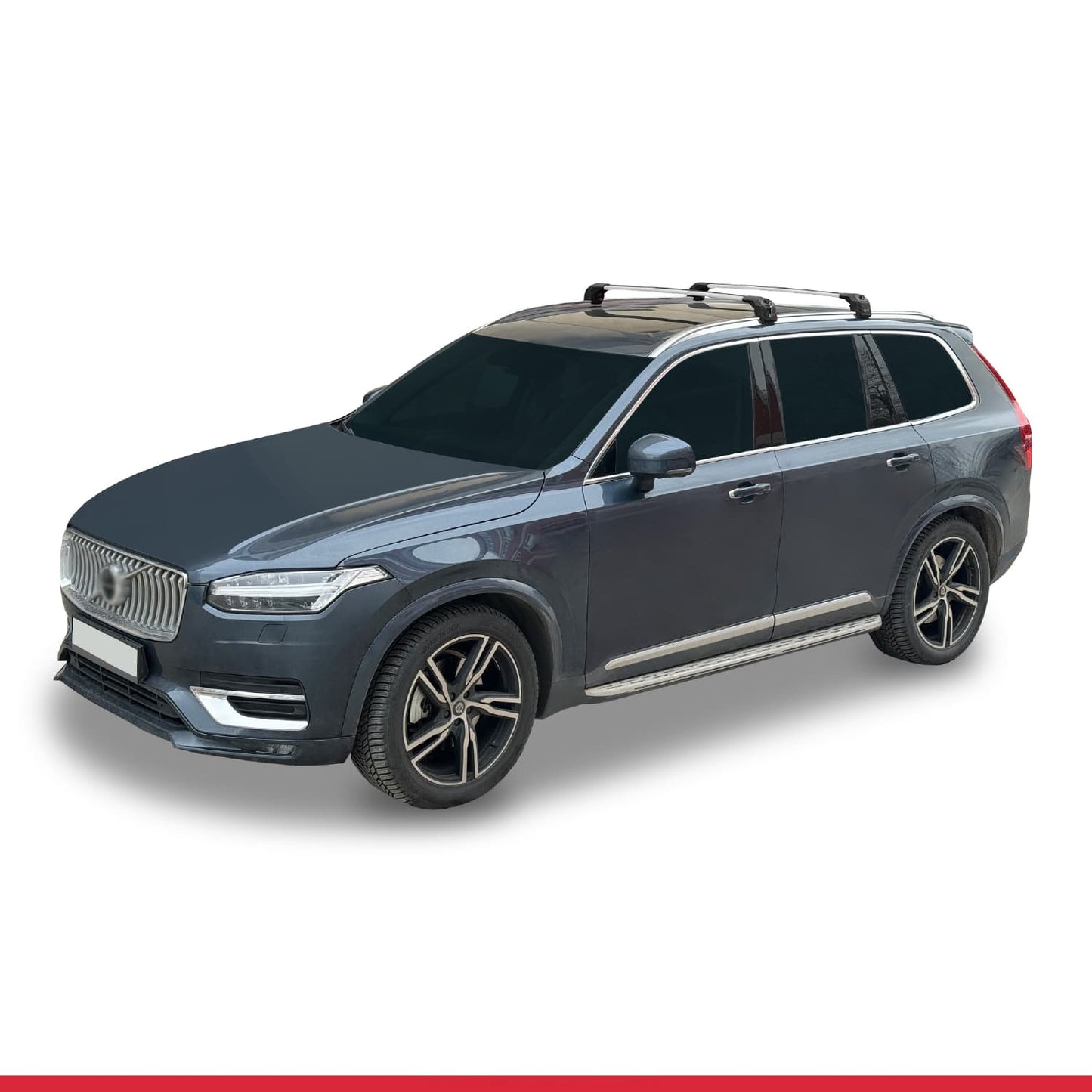 Kompatibel mit Volvo XC90 II 2015-2025 ACE-2 Relingträger Dachträger Auto Gepäckträger Grau Aluminium 2 Stangen