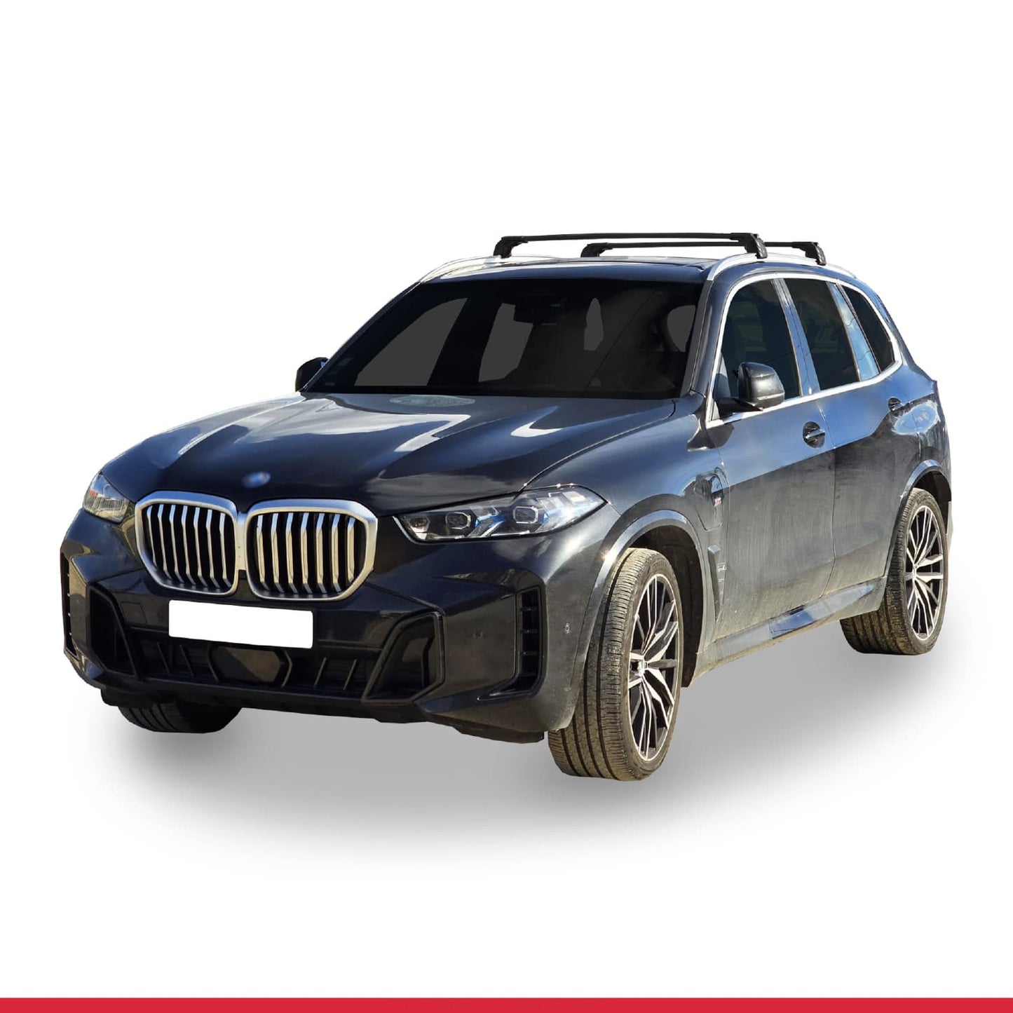Kompatibel mit BMW X5 (G05) 2019-2025 ACE-2 Relingträger Dachträger Auto Gepäckträger Schwarz Aluminium 2 Stangen