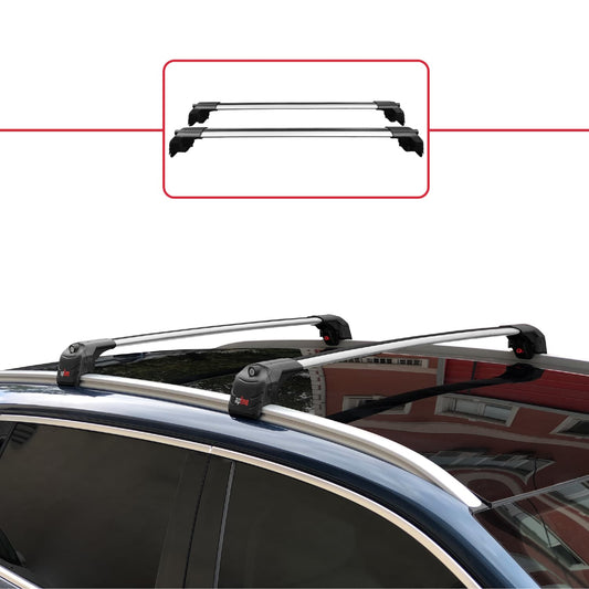 Kompatibel mit Togg T10X 2023-2025 ACE-2 Relingträger Dachträger Auto Gepäckträger Grau Aluminium 2 Stangen