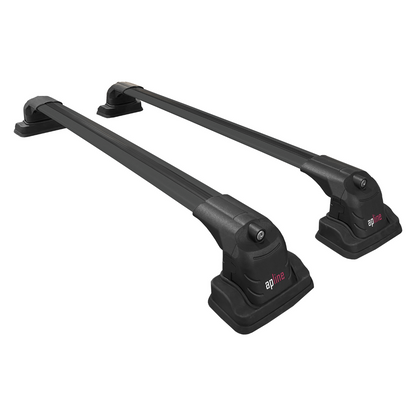 Compatible avec Peugeot 307 2001-2008 ACE-3 Barres de Toit Railing Porte-Bagages de Voiture Noir Aluminium 2 Barres