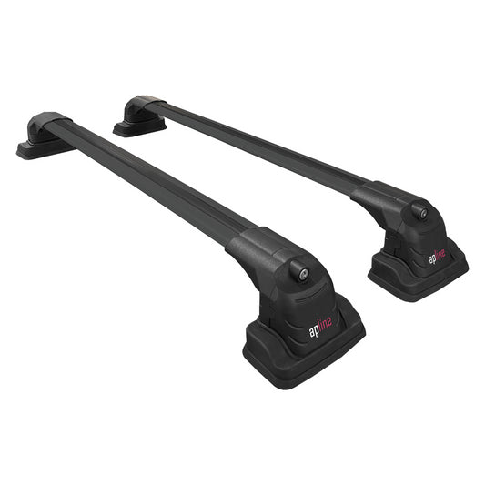 Compatible avec Fiat Fiorino 2008-2025 ACE-3 Barres de Toit Railing Porte-Bagages de Voiture Noir Aluminium 2 Barres