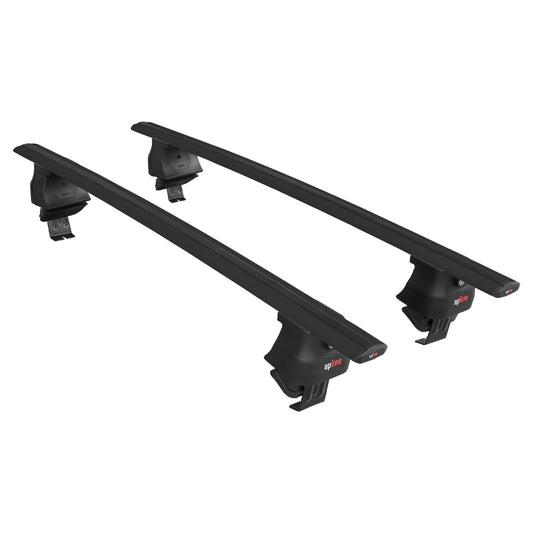 Compatible avec A4 (B9) Pre-Facelift 2016-2019 ACE-4 Barres de Toit Railing Porte-Bagages de Voiture Noir Aluminium 2 Barres