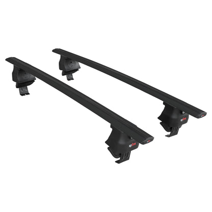 Compatible with Opel/Vauxhall Corsa F 2019-2025 ACE-4 Car Roof Rack Cross Bar Black Aluminium 2 Bars