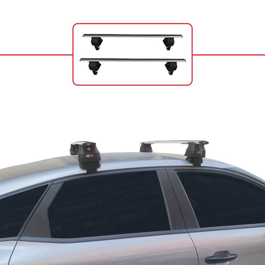 Kompatibel mit Citroen C4 III (C41) 2020-2025 ACE-4 Relingträger Dachträger Auto Gepäckträger Grau Aluminium 2 Stangen