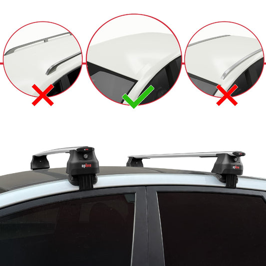 Kompatibel mit Hyundai ix20 (JC) 2011-2019 ACE-4 Relingträger Dachträger Auto Gepäckträger Grau Aluminium 2 Stangen