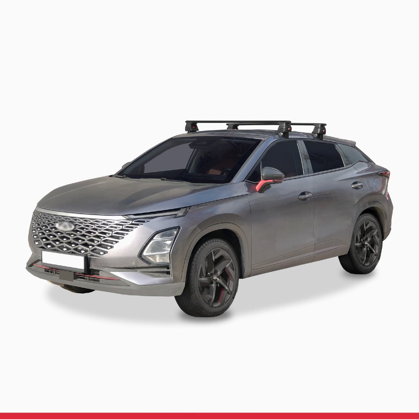 Kompatibel mit Chery Omoda 5 2023-2025 ACE-4 Dachgepäckträger, Reling, Gepäckträger, schwarzes Aluminium, 2 Stangen