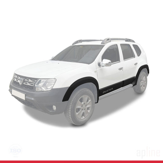 Compatibile con Dacia Duster (HS) 2010-2017 Protezione parafango, passaruota, paraurti, parafango e protezione laterale, kit di protezione per carrozzeria NERO