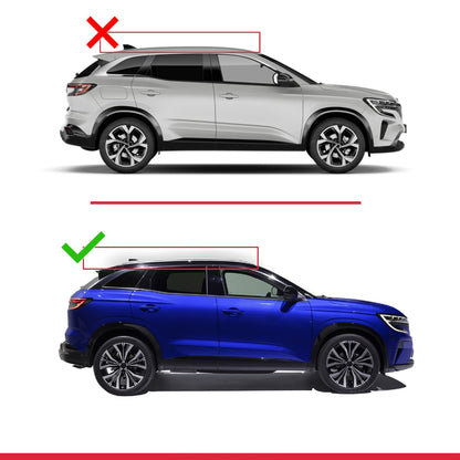 Kompatibel mit Renault Austral (RHN) 2022-2025 ACE-2 Relingträger Dachträger Auto Gepäckträger Schwarz Aluminium 2 Stangen