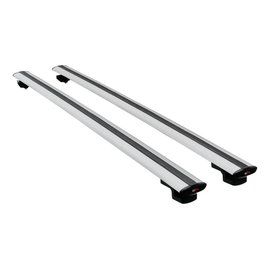 Kompatibel mit Volvo XC70 II (P24) 2008-2016 BASIC Model Relingträger Dachträger Auto Gepäckträger Grau Aluminium 2 Stangen