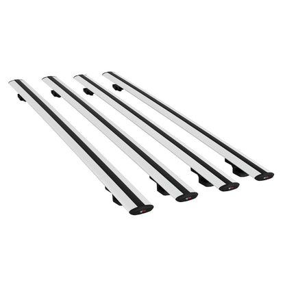 Kompatibel mit Citroen Berlingo 2 (B9) 2008-2018 BASIC Model Relingträger Dachträger Auto Gepäckträger Grau Aluminium 4 Stangen