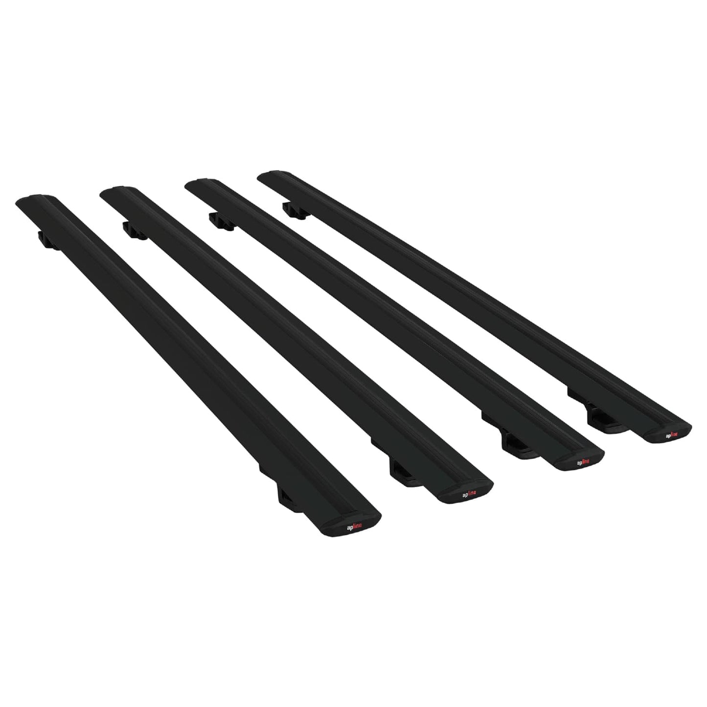 Kompatibel mit Ford Transit 2014-2025 BASIC Model Relingträger Dachträger Auto Gepäckträger Schwarz Aluminium 4 Stangen