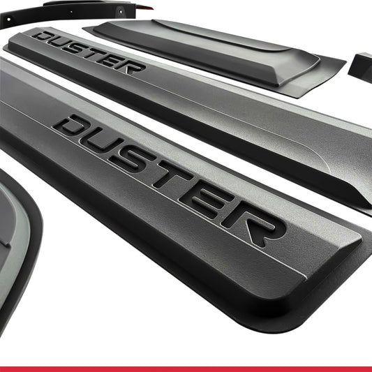 Kompatibel mit Dacia Duster 2018-2024 Radlaufschutz Stoßfängerschutz Kotflügel und Bodyguard Seitenschutz Auto Karosserieschutz Kit SCHWARZ