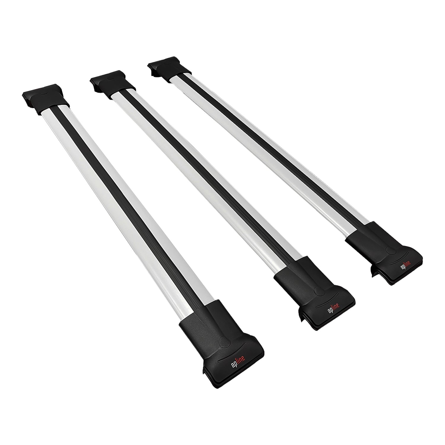 Compatible avec Suzuki Ignis 2016-2024 FLY Model Barres de Toit Railing Porte-Bagages de Voiture Gris Aluminium 3 Barres