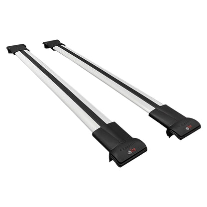 Compatible avec Fiat Idea 2003-2012 FLY Model Barres de Toit Railing Porte-Bagages de Voiture Gris Aluminium 2 Barres