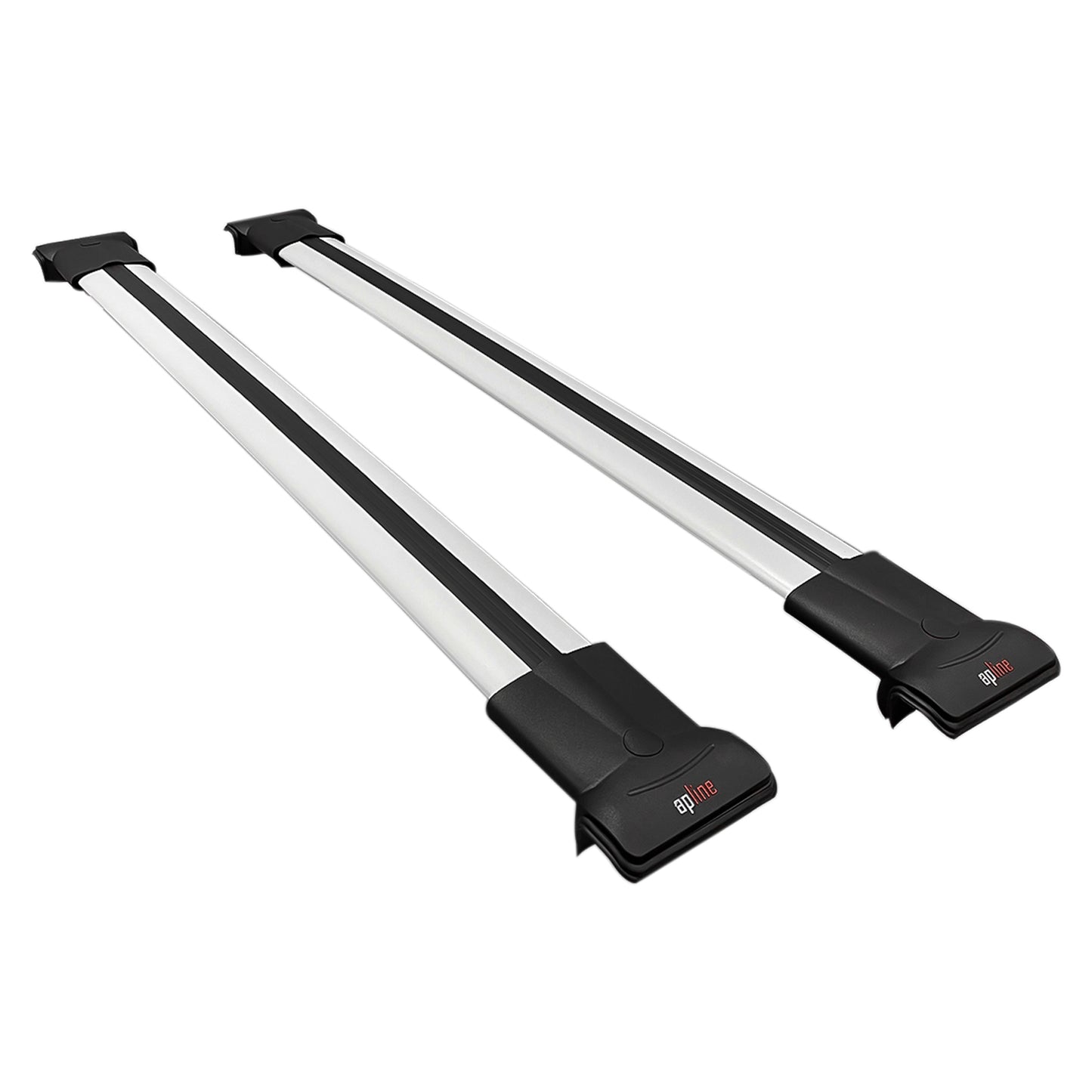 Compatible avec Ford Ranger (P703) 2022-2024 FLY Model Barres de Toit Railing Porte-Bagages de Voiture Gris Aluminium 2 Barres