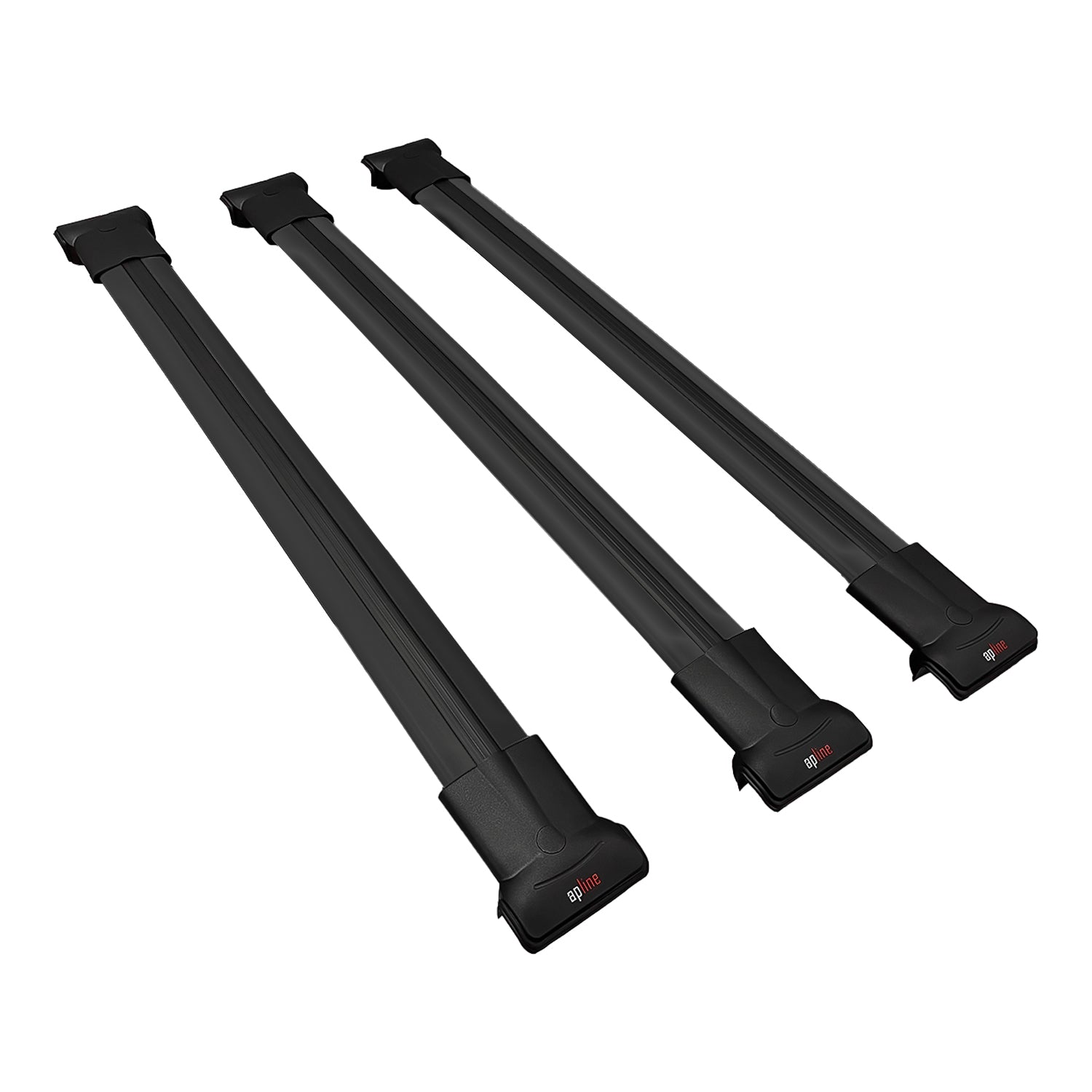Compatible avec VW Golf Alltrack Mk7 2017-2019 FLY Model Barres de Toit Railing Porte-Bagages de Voiture Noir Aluminium 3 Barres