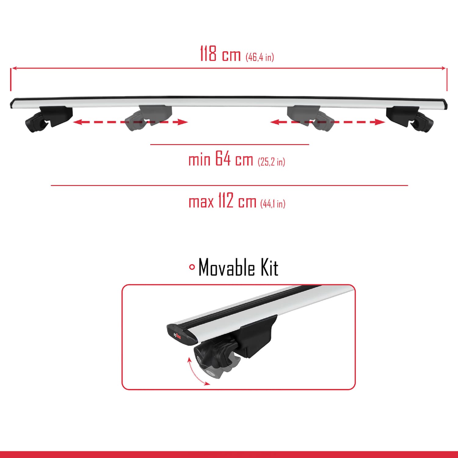 Compatible avec Mercedes E-Class Estate 2021-2024 HOOK Model Barres de Toit Railing Porte-Bagages de Voiture Gris Aluminium 2 Barres