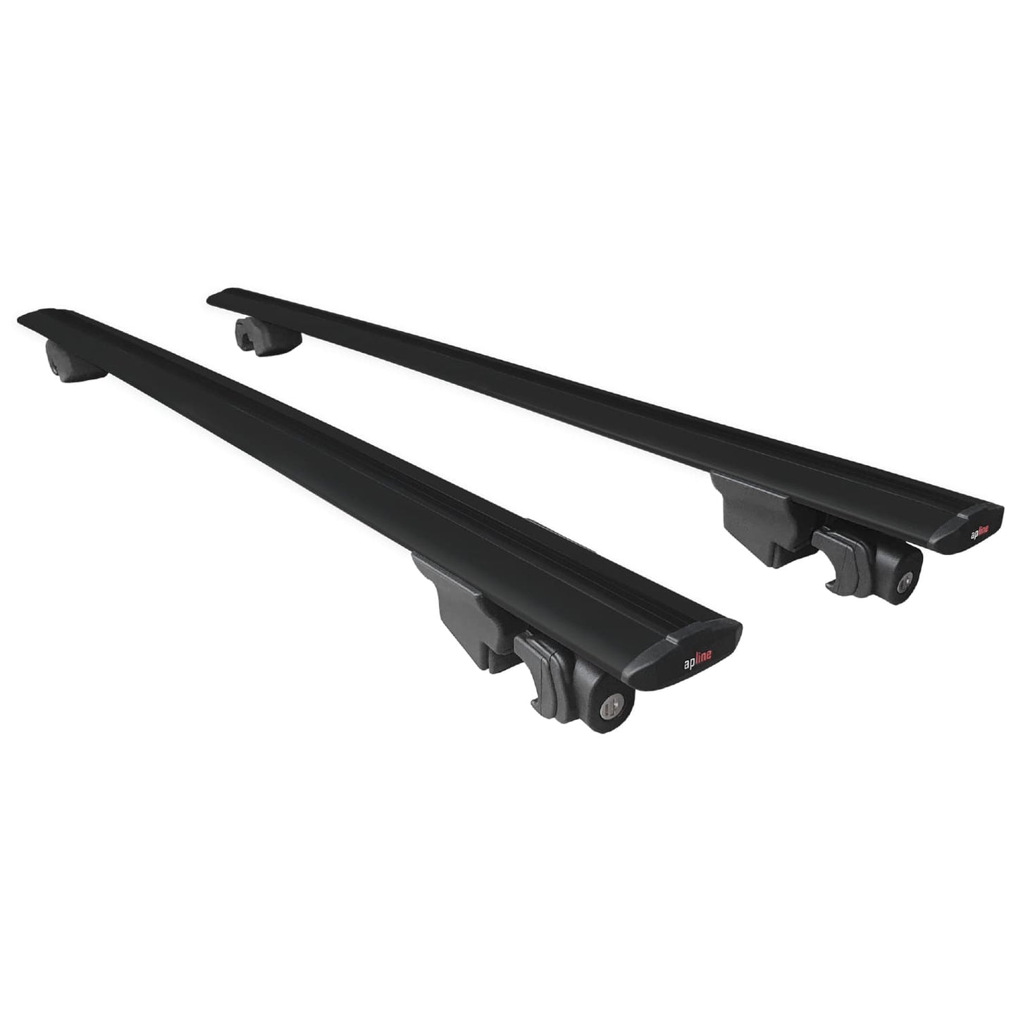 Compatible avec Audi A3 Sportback 2015-2020 HOOK Model Barres de Toit Railing Porte-Bagages de Voiture Noir Aluminium 2 Barres