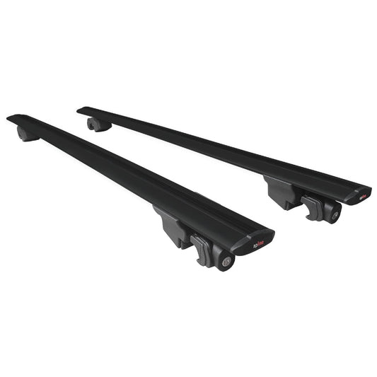 Compatible avec Skoda Elroq 2025 HOOK Model Barres de Toit Railing Porte-Bagages de Voiture Noir Aluminium 2 Barres
