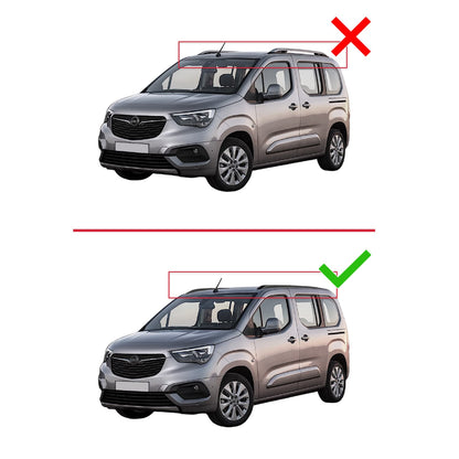 Kompatibel mit Opel Combo E Life 2023-2025 ACE-2 Relingträger Dachträger Auto Gepäckträger Grau Aluminium 2 Stangen