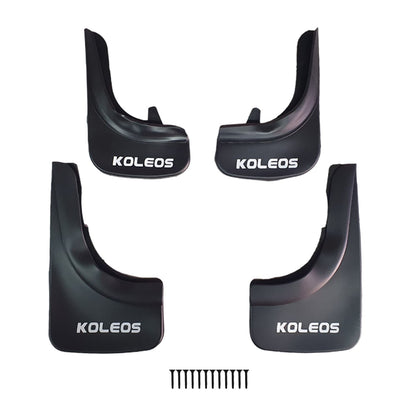 Compatible avec Renault Koleos 2007-2024 Jeu de Bavettes Garde-boue Avant et Arrière de Voiture 4 Pcs Noir