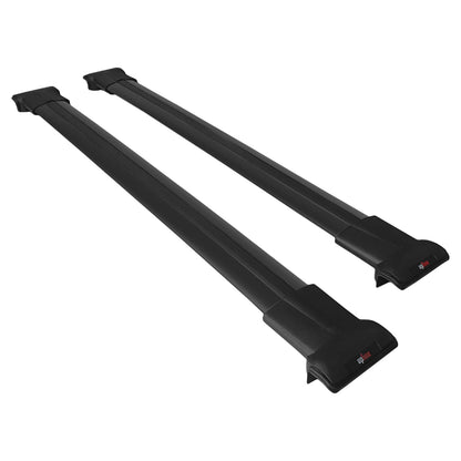 Compatible with Mitsubishi Airtrek 2001-2008 FLY Model Car Roof Rack Cross Bar Black Aluminium 2 Bars