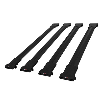 Compatible with Mercedes Viano 2 (W639) Pre-Facelift 2003-2010 FLY Model Car Roof Rack Cross Bar Black Aluminium 4 Bars