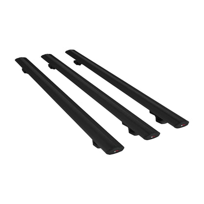 Compatible with Peugeot Partner Post-Facelift 2003-2008 BASIC Model Car Roof Rack Cross Bar Black Aluminium 3 Bars
