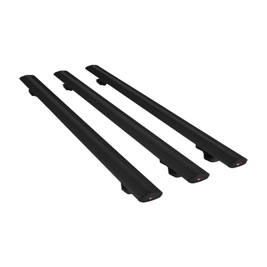 Compatible avec Subaru Outback Wilderness 2022-2024 BASIC Model Barres de Toit Railing Porte-Bagages de Voiture Noir Aluminium 3 Barres